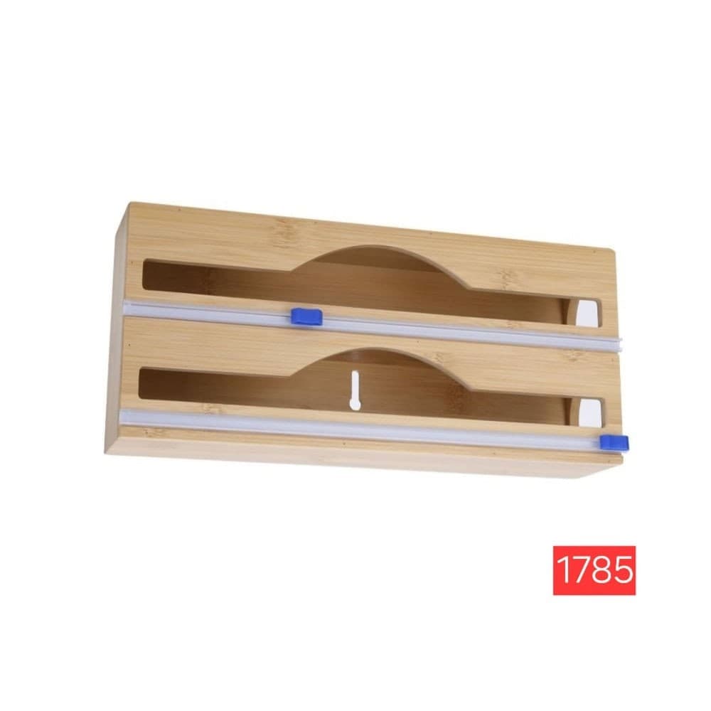 Suporte de Parede para Papel Alumínio Bambu - Dolce Home