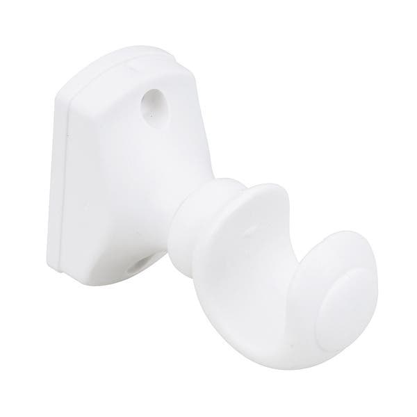Suporte de Varão de Cortina Simples 19mm Plástico Branco Belchior