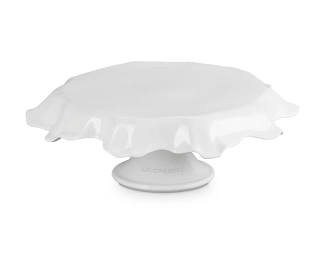 Suporte para Bolo Ruffle 28cm Le Creuset — Branco
