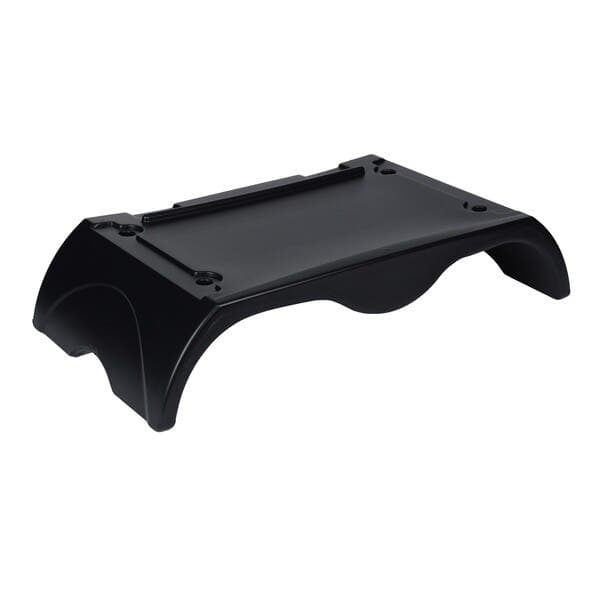 Suporte para Monitor Organizador Preto de Plástico 17x33x27cm