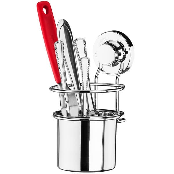 Suporte para Talheres e Utensílios Cromado