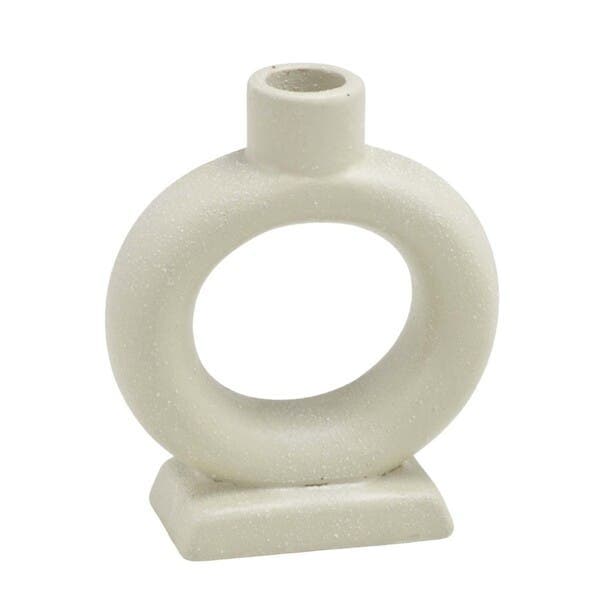 Suporte para Vela Decorativo Areia 1 Peça 12.5cm