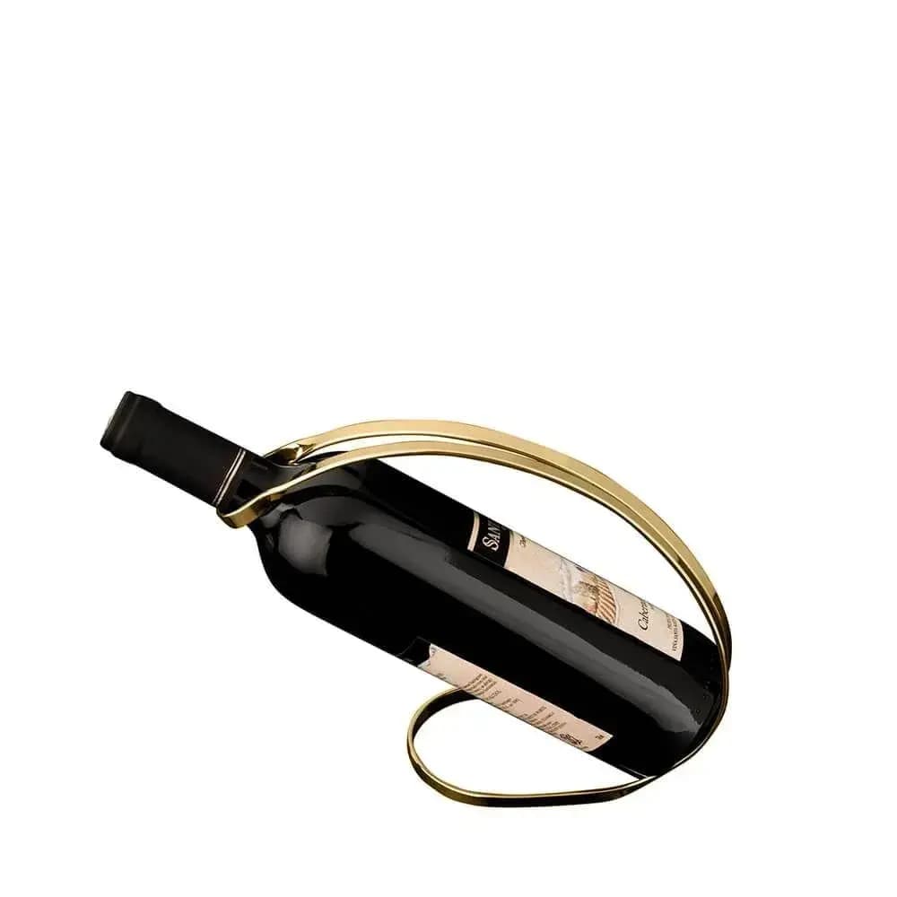 Suporte para Vinho Ritz Ouro 24K Riva