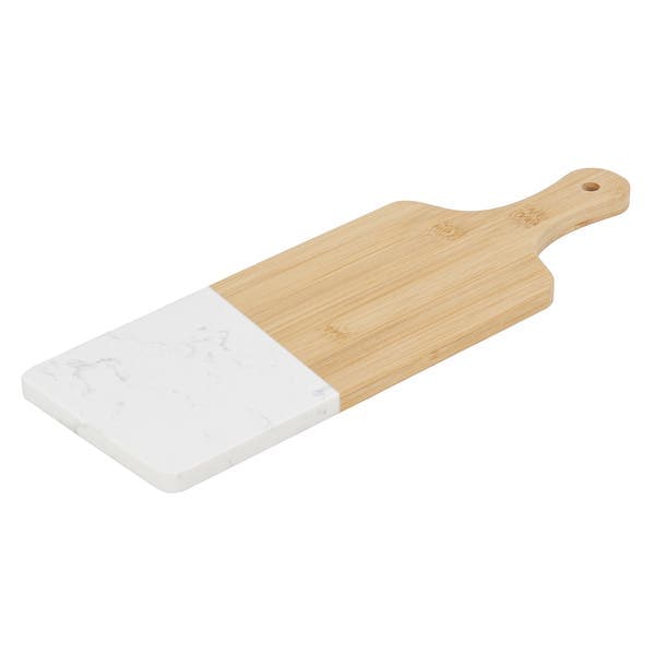 Tábua de Corte 45cm Bambu e Mármore Oikos