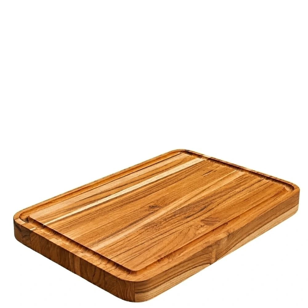 Tábua de Corte de Madeira Teca 33x22x3cm