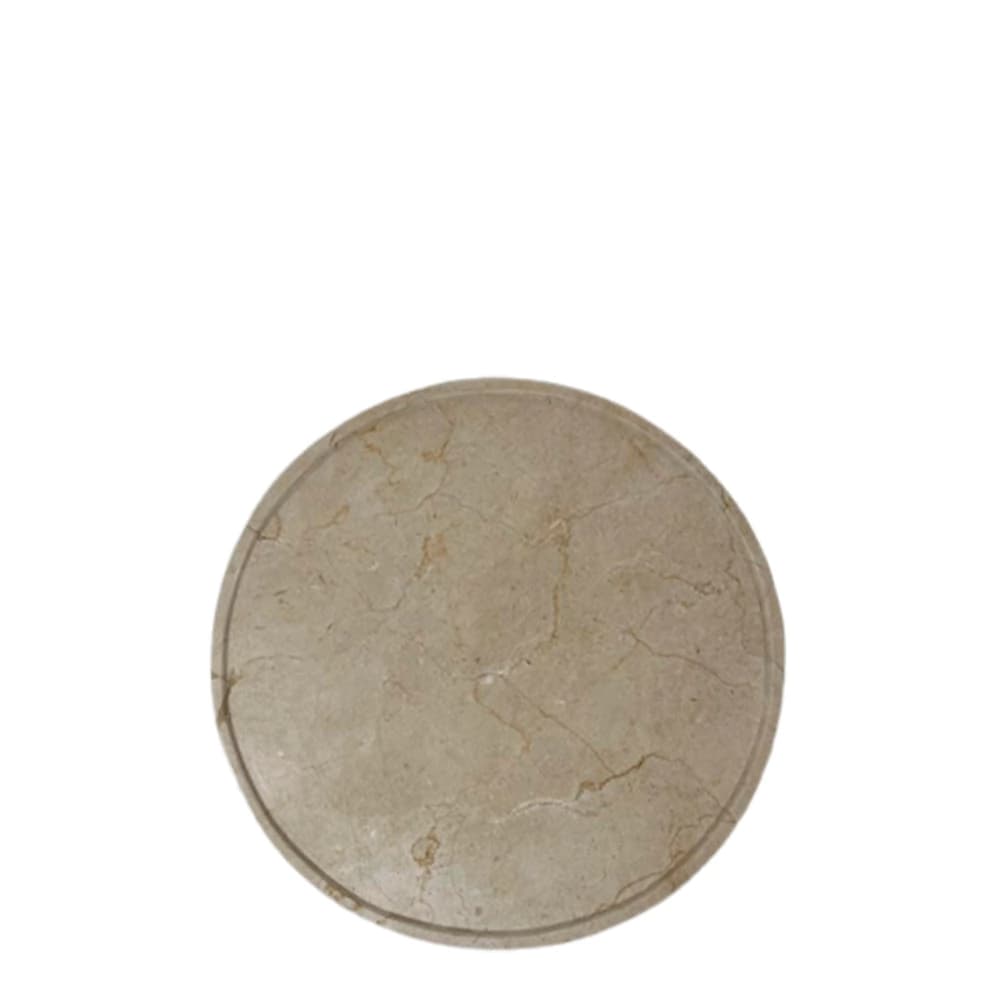Tábua de Mármore Espanhol Crema Marfíl Bege 25CM
