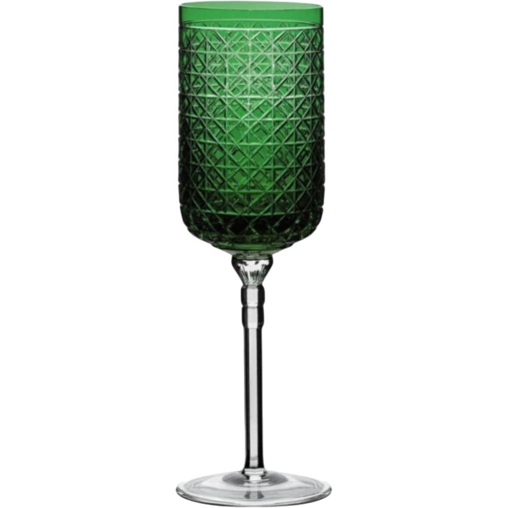 Taça de Cristal para Vinho Strauss Simetria Verde 400ml