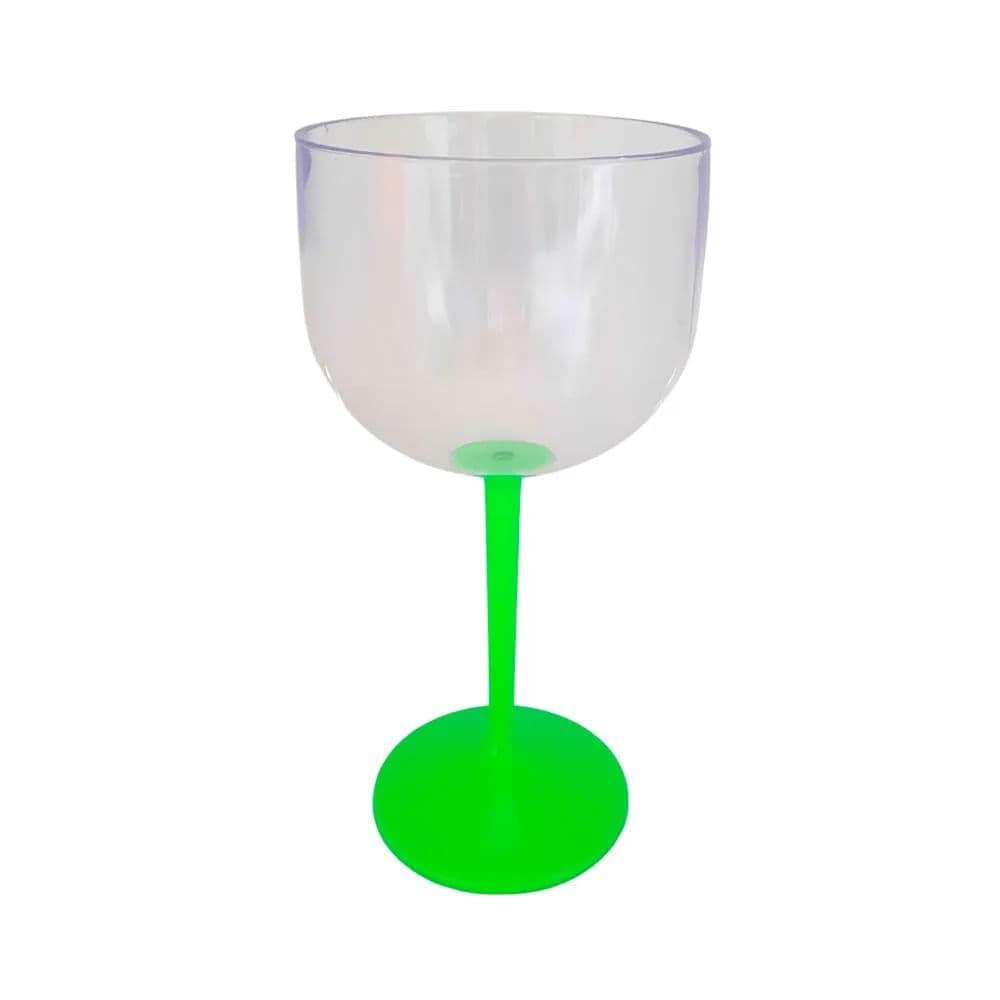 Taça de Gin 550mL Base Verde Neon - M&ca Plásticos