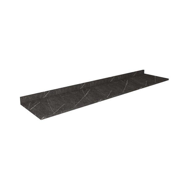Tampo de Madeira MDP Preto e Branco 240x54cm Requinte Caemmun