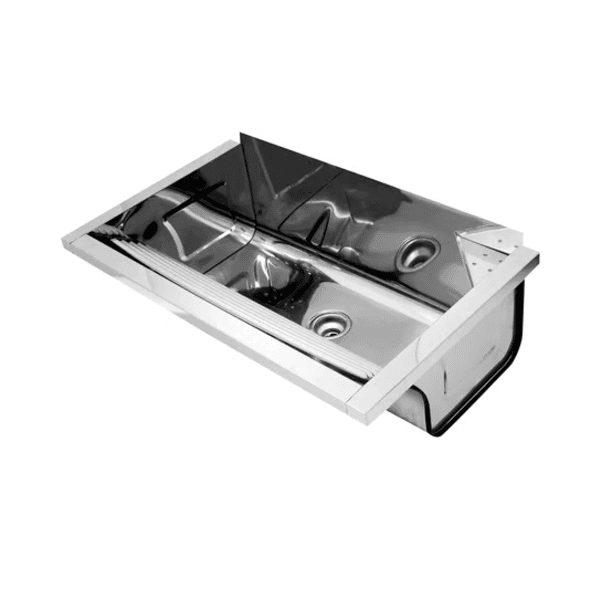 Tanque 47L 82x47,5x26cm Aço Inox 430 Docol