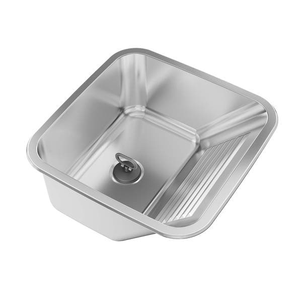 Tanque de Embutir Aço 201 Acetinado Retangular 25L Ghel Plus