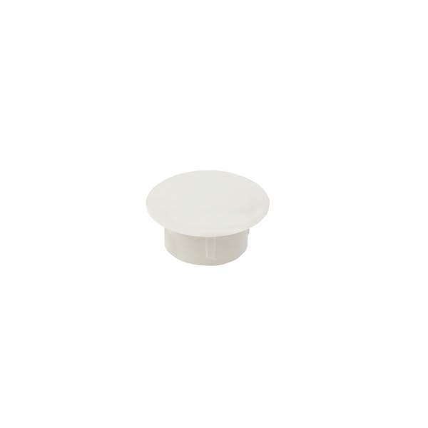 Tapa Furo de Embutir para Móveis 5mm em Plástico Branco 20 Unidades