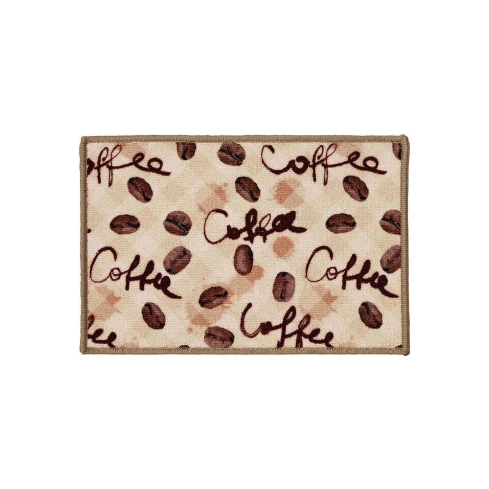Tapete Clean Coffee 40x60cm Bege e Cinza - Edantex