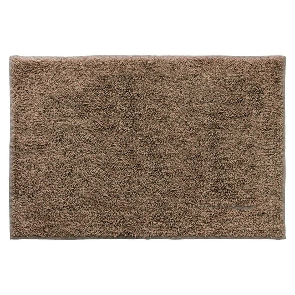 Tapete de Banheiro Zira Retangular 40x60cm Bege - Vizapi
