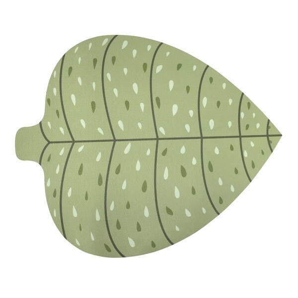 Tapete Infantil Redondo 1,00x1,20m Kapazi Folha Verde