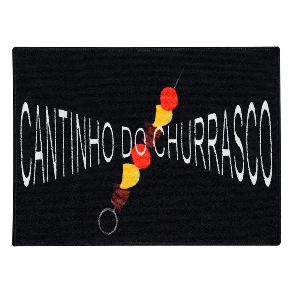 Tapete para Cozinha Churrasco 45x60cm Multicolorido - Vizapi