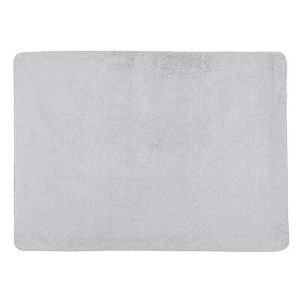 Tapete Retangular 1,4x2m Jolitex Ternille Liso Melody Cinza