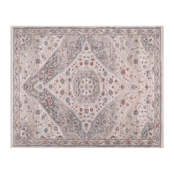 Tapete Retangular 2,5x3,1m Edantex Coliseo Bege e Cinza