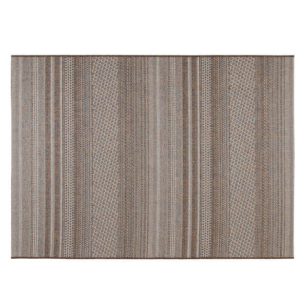 Tapete Retangular 2x2,5m J Serrano Listrado Marrom