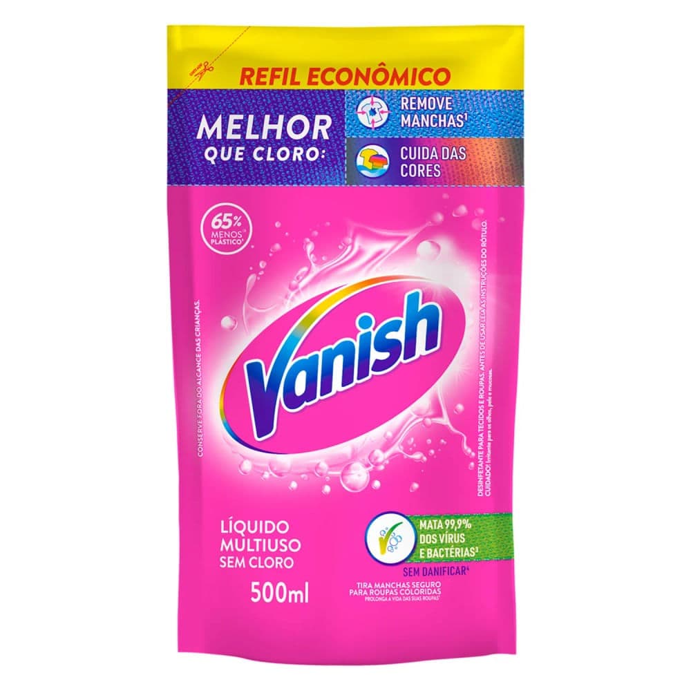 Tira Manchas Liquido Multiuso Refil 500mL - Vanish