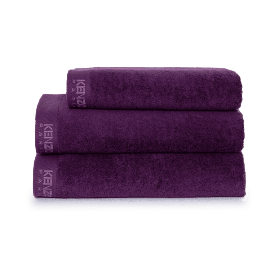 Toalha de Banho Grande Iconic Berinjela Kenzo Home 92 x 150 cm