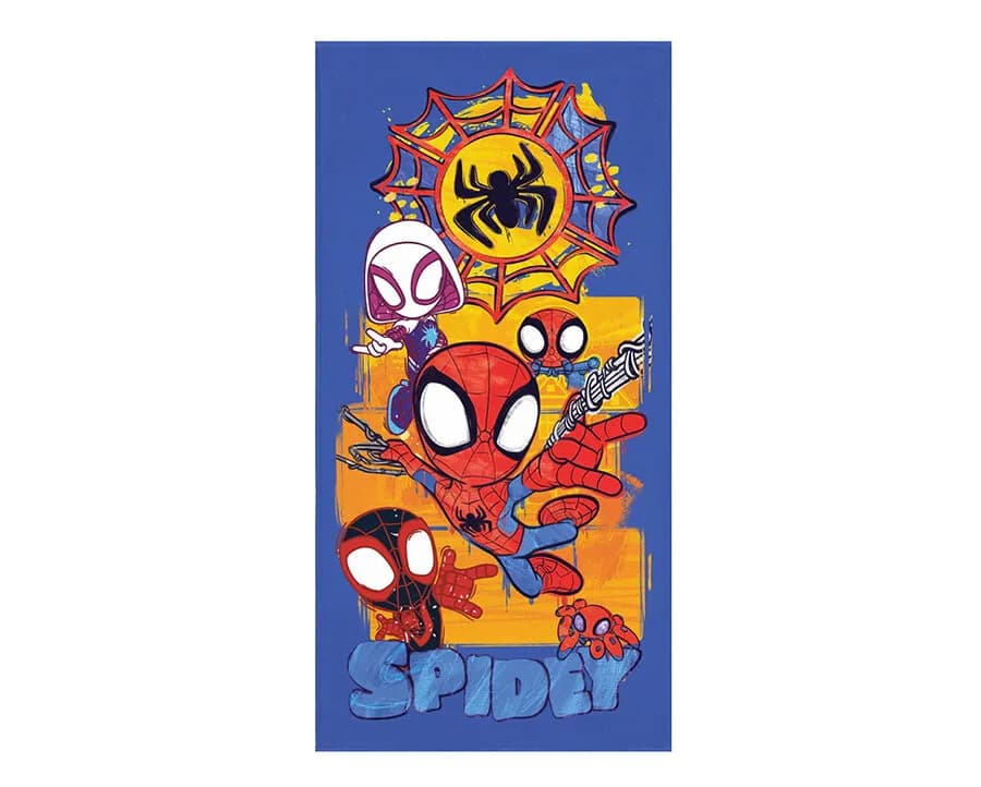Toalha de Banho Lepper Aveludada Spidey - Gramatura: 280g/m²