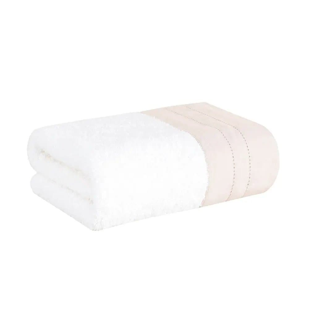 Toalha de Lavabo Linó Buddemeyer Luxus Branco/Rosa 30cm x 50cm