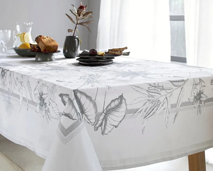 Toalha de Mesa Buddemeyer Impermeável Leeds - Quadrada - 1.80x1.80m