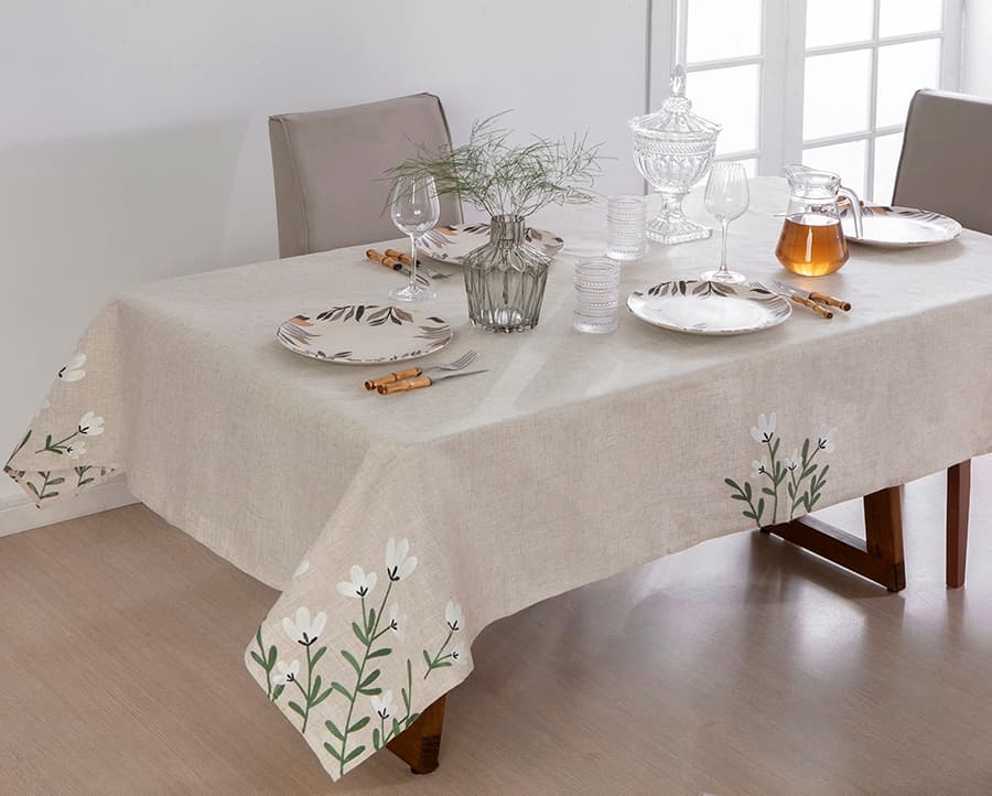 Toalha de Mesa Jolitex Atelie Austrália - Retangular - 1.50x2.20m