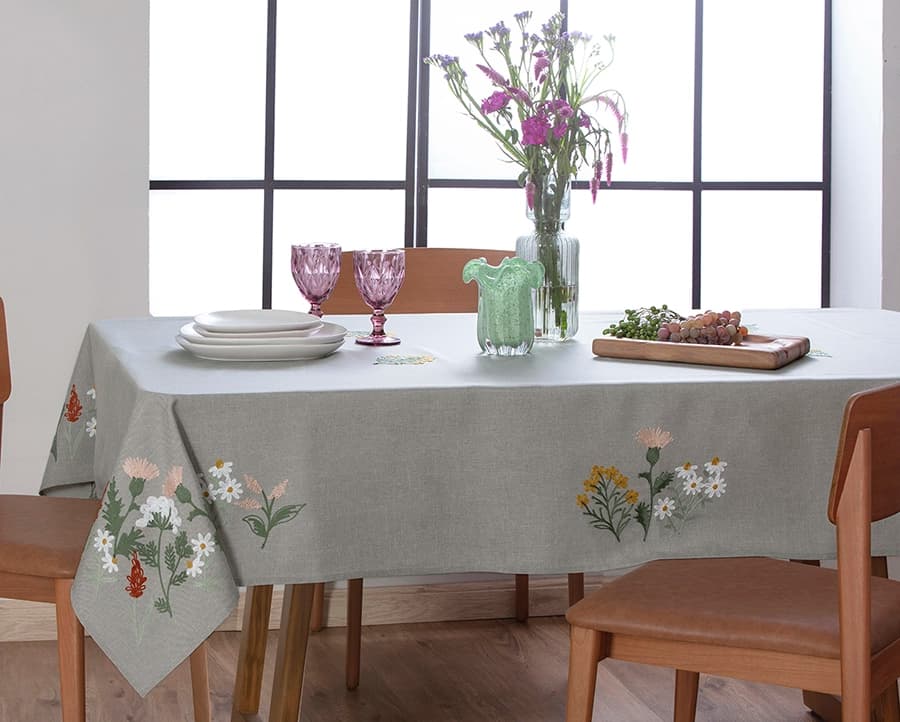 Toalha de Mesa Jolitex Atelie Maldivas - Retangular - 1.60x2.70m
