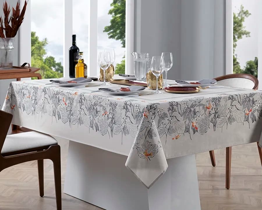 Toalha de Mesa Karsten Sempre Limpa Marila - Quadrada - 1.60x1.60m