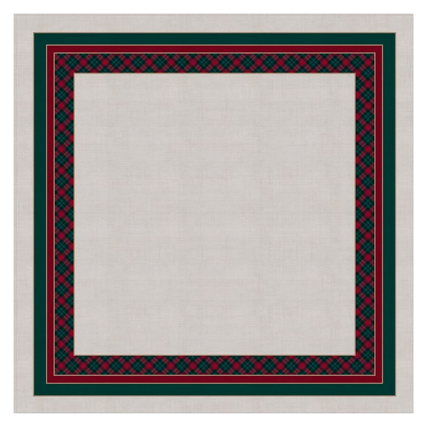 Toalha de Mesa Quadrada 1,40x1,40m Heranca Natalina - Belchior Decor