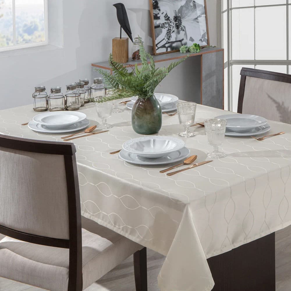 Toalha de Mesa Quadrada 1,4m Il Viena Peróla - Branyl