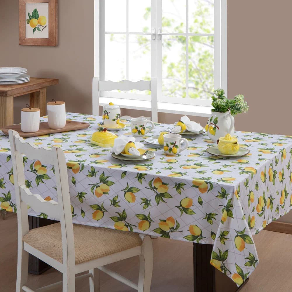 Toalha de Mesa Quadrada 1,60x2,70m Kitchen Limões