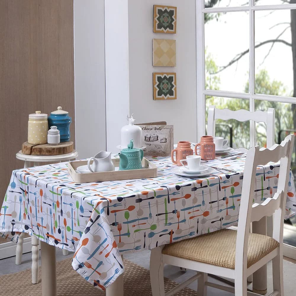 Toalha de Mesa Retangular 1,35x2,10m Kitchen Talher - Branyl