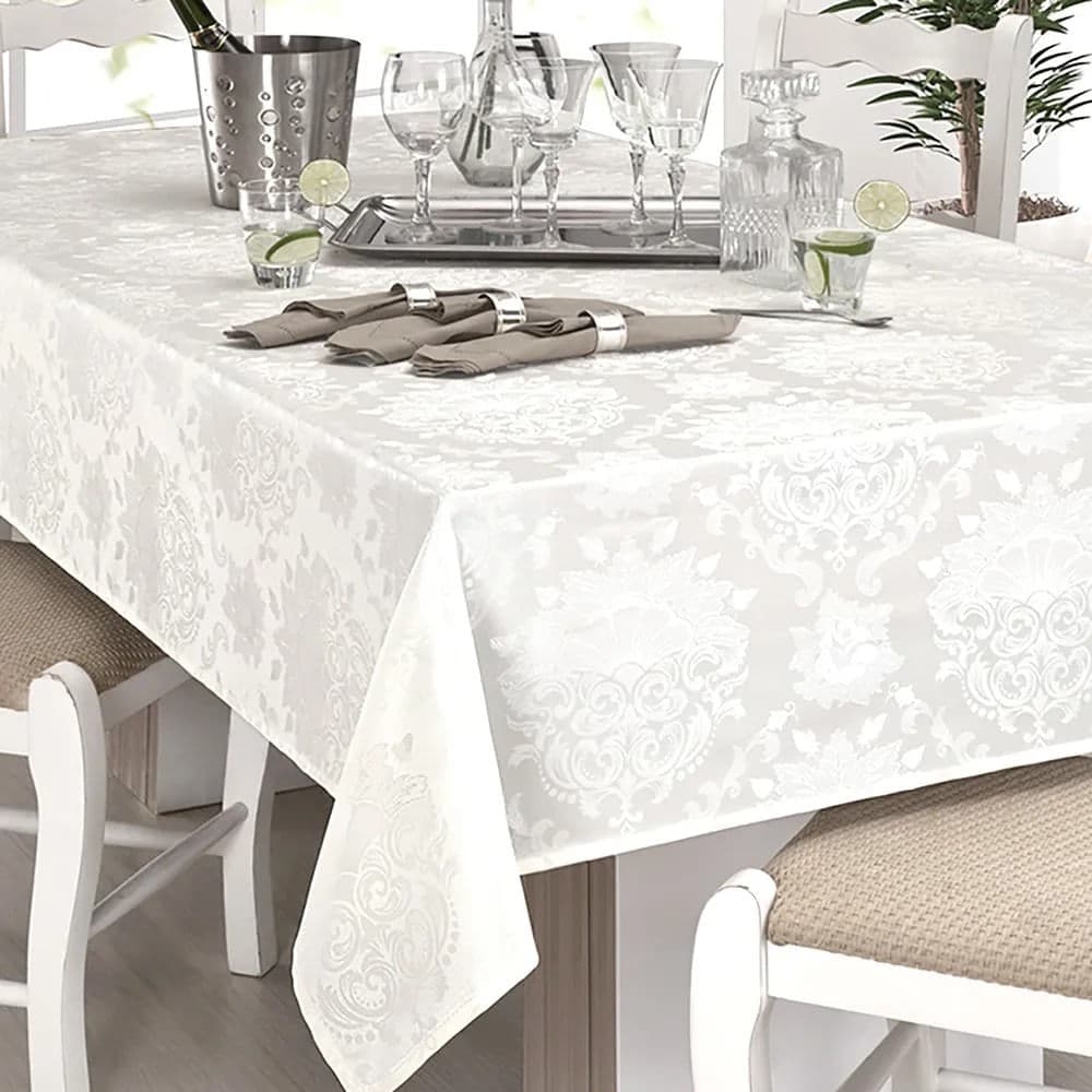 Toalha de Mesa Retangular 1,40x2,10m Branca Il Calem - Branyl