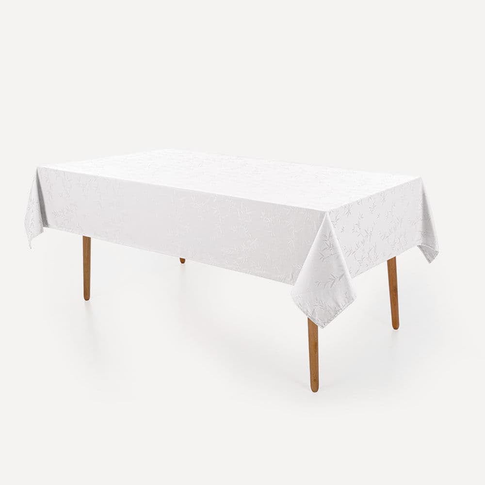 Toalha de Mesa Retangular 12 Lugares Easy Wash Veríssimo Branco
