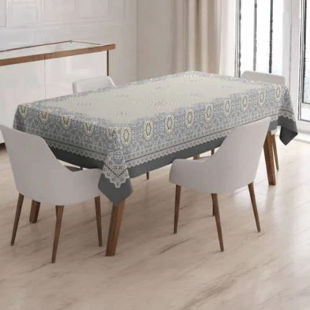 Toalha de Mesa Retangular 2,1x1,4m Rústica Renda - Bat