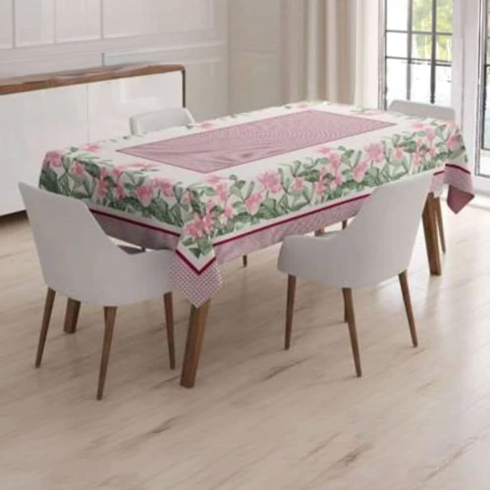 Toalha de Mesa Retangular 2,1x1,4m Rústica Tulipa - Bat