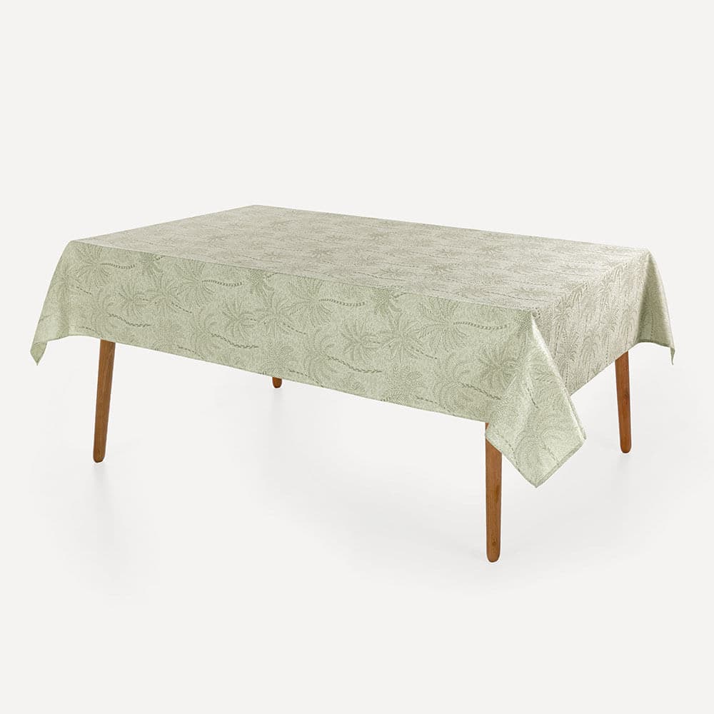 Toalha de Mesa Retangular 6 Lugares Bali Alecrim 1,60mx2,20m