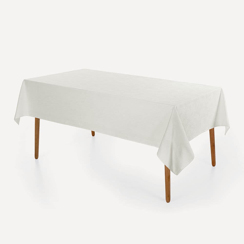 Toalha de Mesa Retangular 6 Lugares Belle Branco
