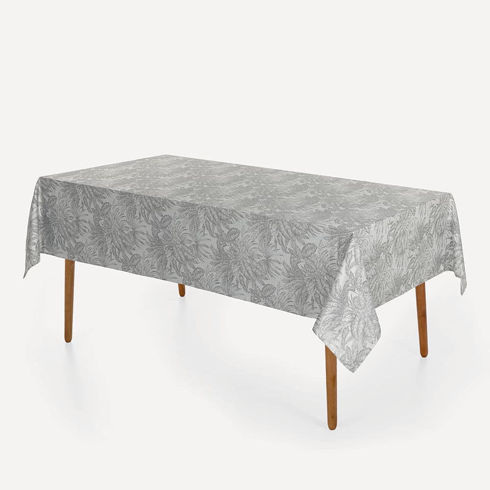Toalha de Mesa Retangular 6 Lugares Havana Cinza mescla