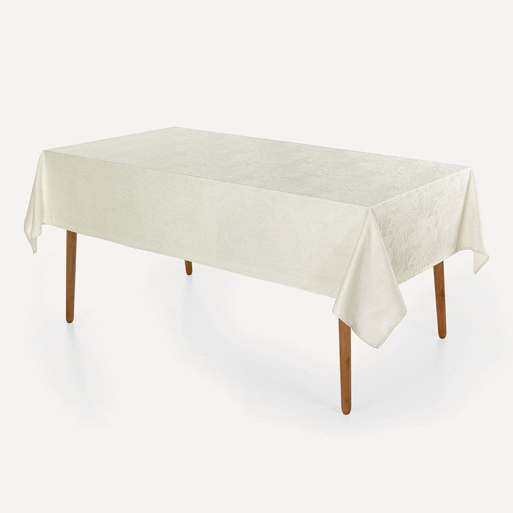 Toalha de Mesa Retangular 6 Lugares Havana Cru