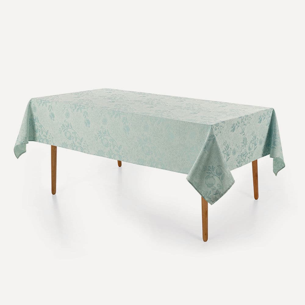 Toalha de Mesa Retangular 6 Lugares Roman Turquesa