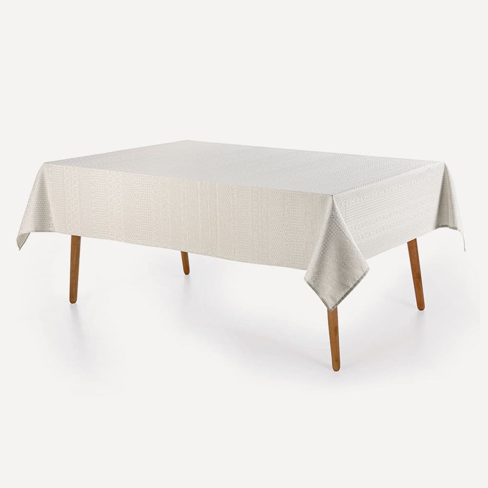 Toalha de Mesa Retangular 8 Lugares Artemis Branco
