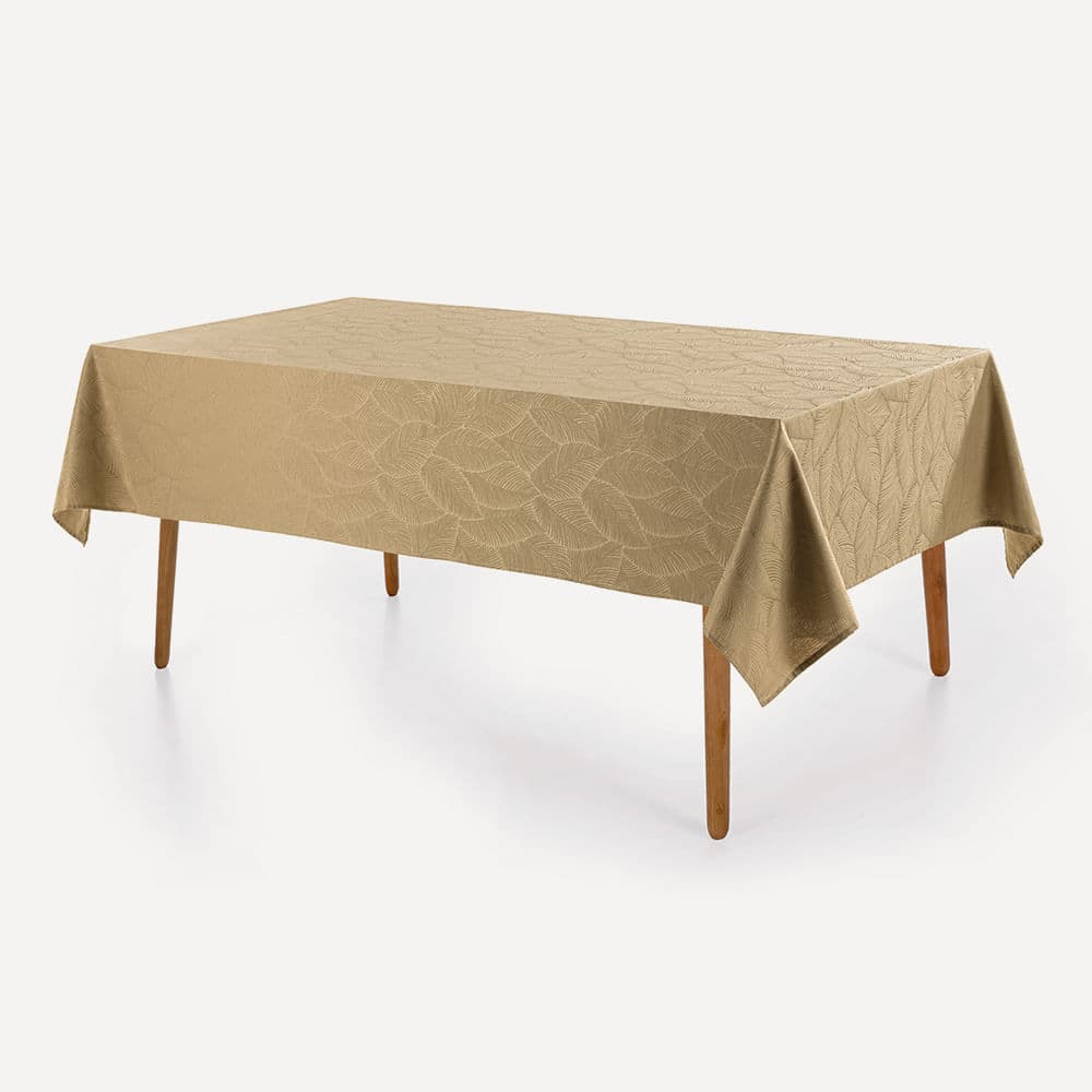 Toalha de Mesa Retangular 8 Lugares Tilia Camurça