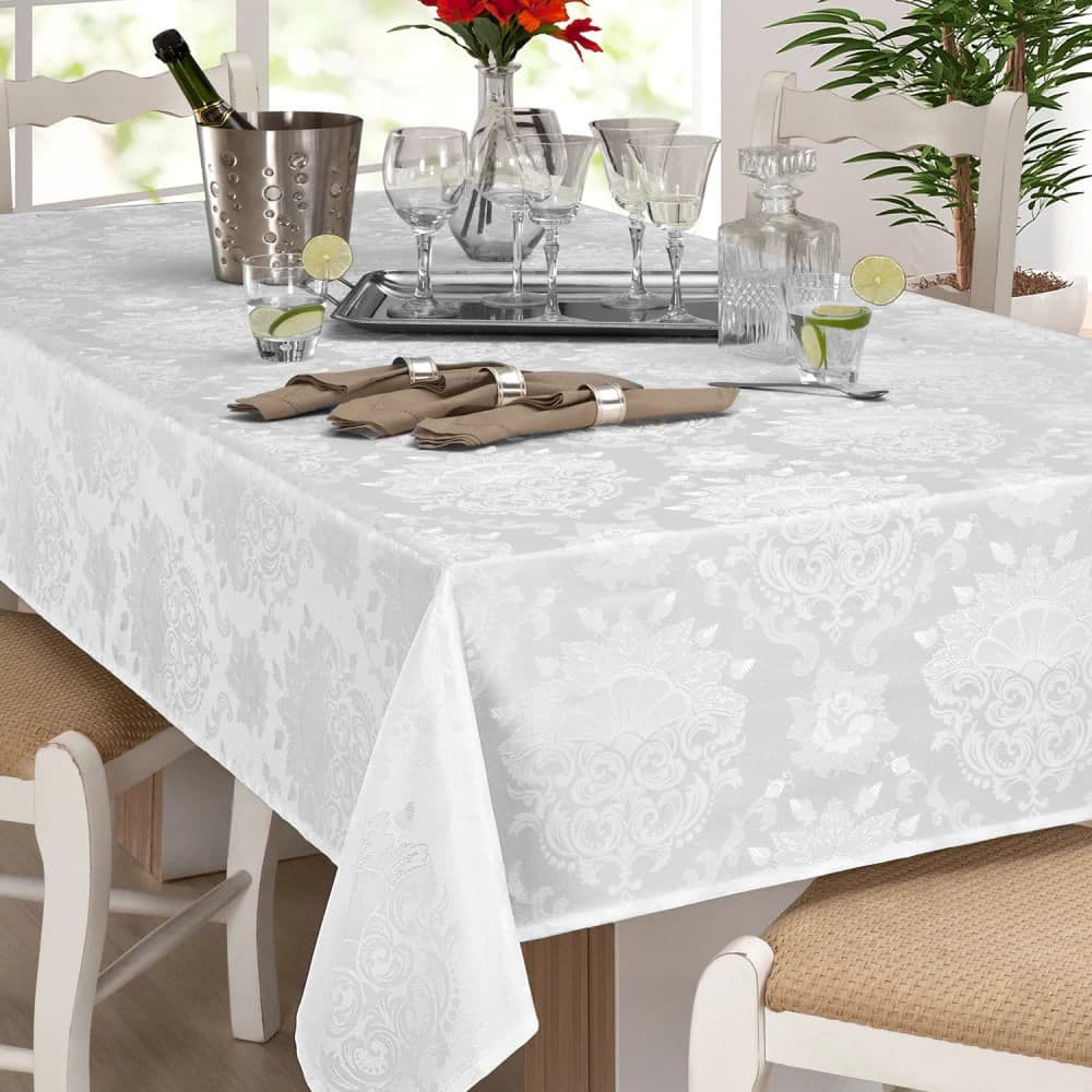 Toalha de Mesa Retangular Il Calem 1,40x3m Branca - Branyl