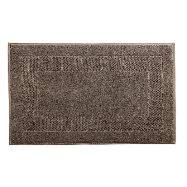 Toalha de Piso Karsten Solare Cinza Escuro 100% Algodão 48x80cm