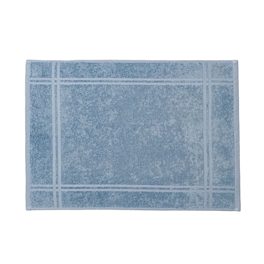 Toalha de Piso Metrópole Azul Sereno 45x65cm - Karsten