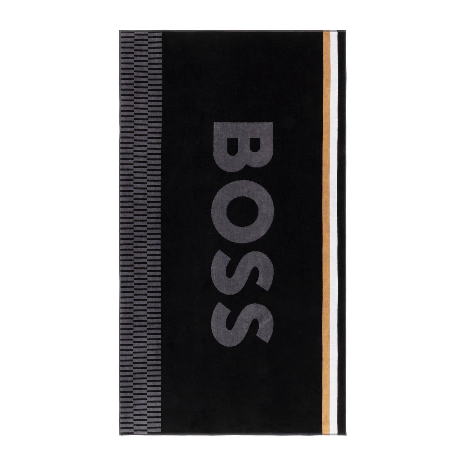 Toalha de Praia Vulcano Boss Home Preto 90 x 160 cm